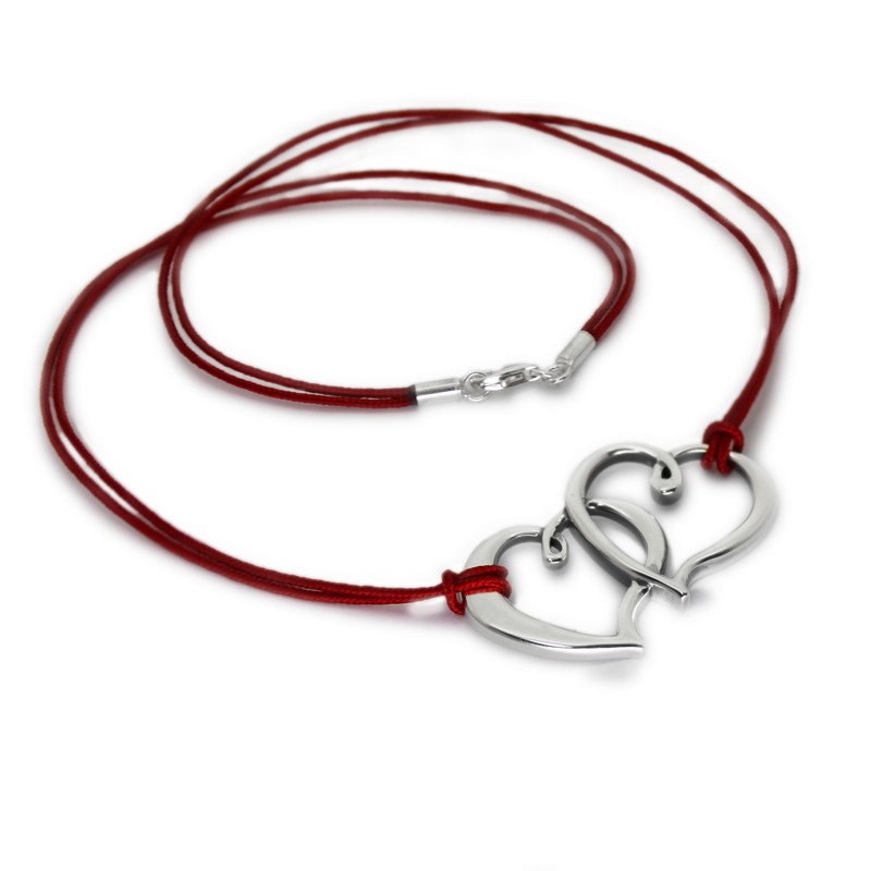 Intertwined Hearts Necklace Buy Online Jewelry At Meritomasa