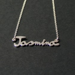 Collar con Nombre en plata de ley :: Jasmina