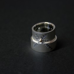 Snowflake Wedding Rings