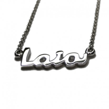 Collar con Nombre en plata de ley :: Laia