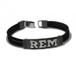 Pulsera REM en plata de ley