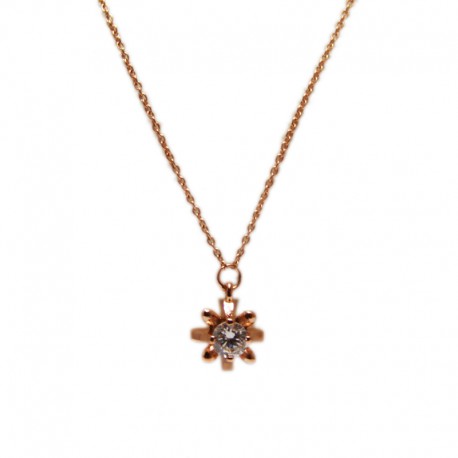 Small Flow Rose Gold plated Necklace