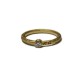 Anillo minimal oro amarillo 18kt y brillante