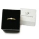 Anillo minimal oro amarillo 18kt y brillante