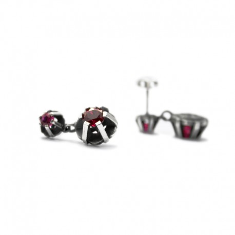 Pendientes compuestos Classical en plata de ley