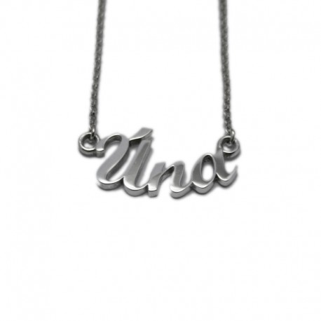 Collar con nombre personalizado: Úna