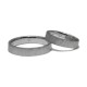 Basic Hammered Silver Wedding Rings