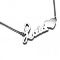 Name Necklace :: Laia with heart