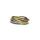 Anillo Tricolor Oro 18kt