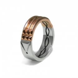 Atlantis Ring in Rose Gold and Silver