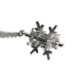 3D Snowflake Necklace in sterling silver