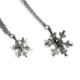 3D Snowflake Necklace in sterling silver