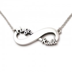 Infinity Name Necklace :: Raúl and Hugo