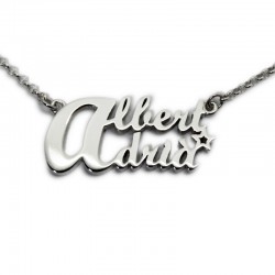 Custom Necklace with Two Names :: Albert and Adrià