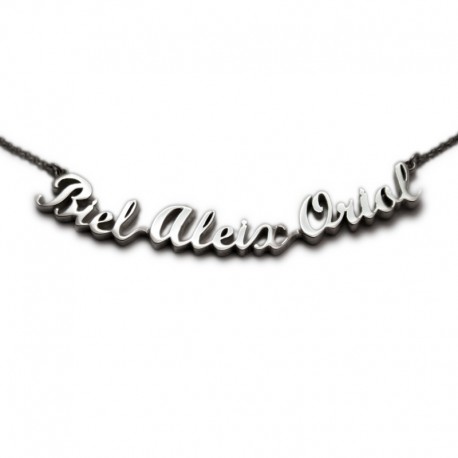 Custom Necklace with Three Names :: Biel, Aleix i Oriol