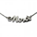 Name Necklace :: Mercè with diamond