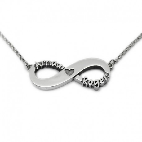 Infinity Name Necklace :: Arnau and Roger