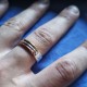 Atlantis Ring in Gold, Silver and Copper