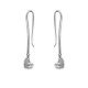 Silver Heart Hook Earrings