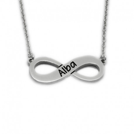 Infinity Name Necklace :: Alba