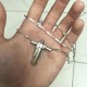 Collar Cristo Redentor en plata de ley