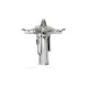 Collar Cristo Redentor en plata de ley