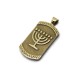 Menorah Medal Pendant