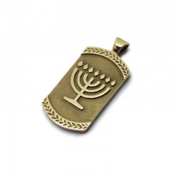 Colgante Medalla Menorah