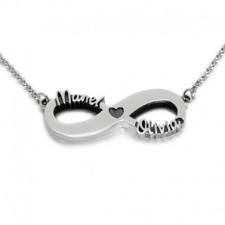 Infinity Name Necklace :: Manel and Olivia