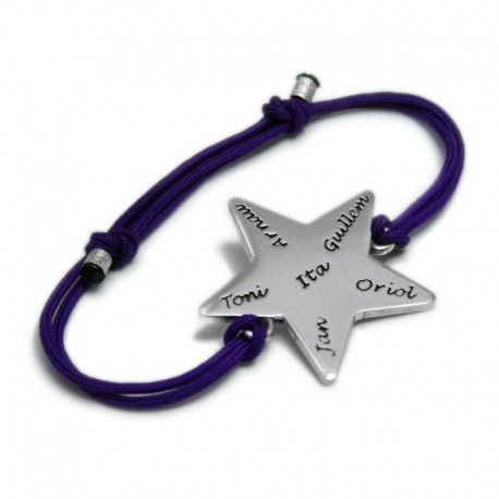 Pulsera Estrella con Nombres