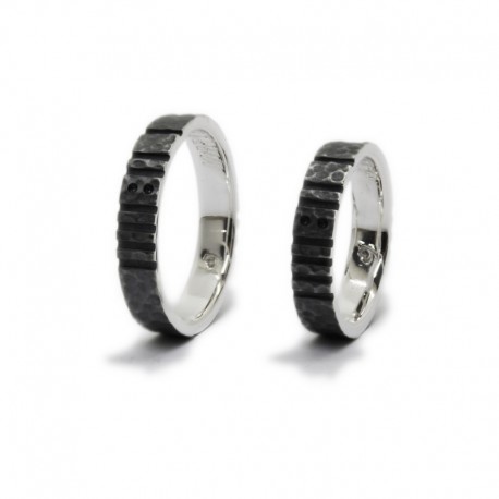 Binary Number Wedding Rings