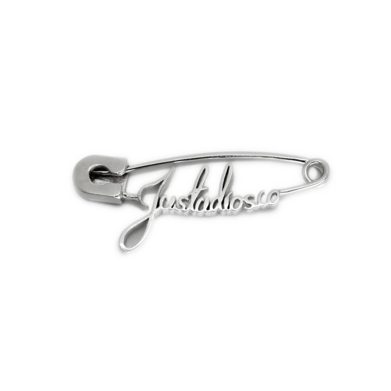 Logo Safety Pin | Buy online jewelry at MeriTomasa