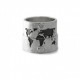 World Map Wedding Rings