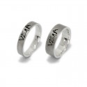 Custom Name Wedding Rings