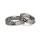 Custom Symbol Wedding Rings