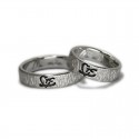 Custom Symbol Wedding Rings