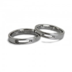 Safety Pin Wedding Rings