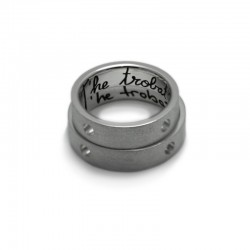 Custom Secret Message Wedding Rings