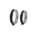 Black Silver Wedding Rings