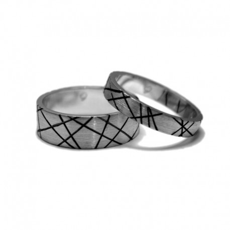 Line Wedding Rings