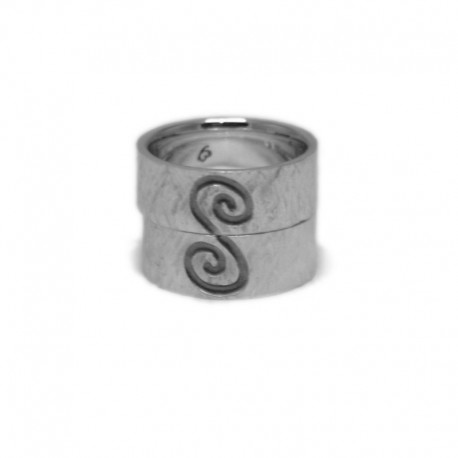 Aliances Espiral personalitzades en plata de llei