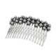 Silver and Pearl Bridal Comb