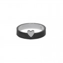 White Gold Heart Engagement Ring