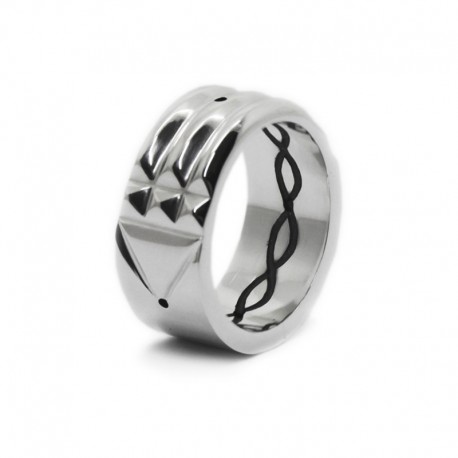 Atlantis Ring in Silver (special width: 10mm)