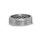 Prana Ring en Plata (amplada especial: 8mm)