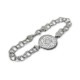 Silver 7 Archangels Seal Bracelet with Hungarian Silver Chain