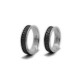 Black Silver Wedding Rings