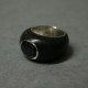 Ebony and Black Coral Ring