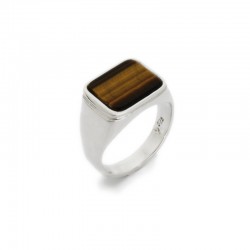 Tiger Eye Signet Ring