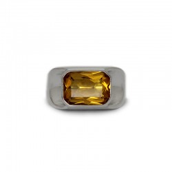 Citrine Signet Ring